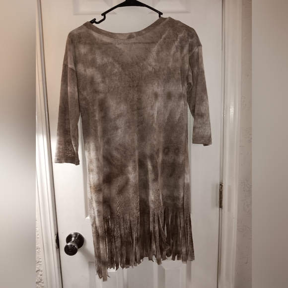 SOUTHERN GRACE ladies short dress with fringe. Size Small - Picture 5 of 5